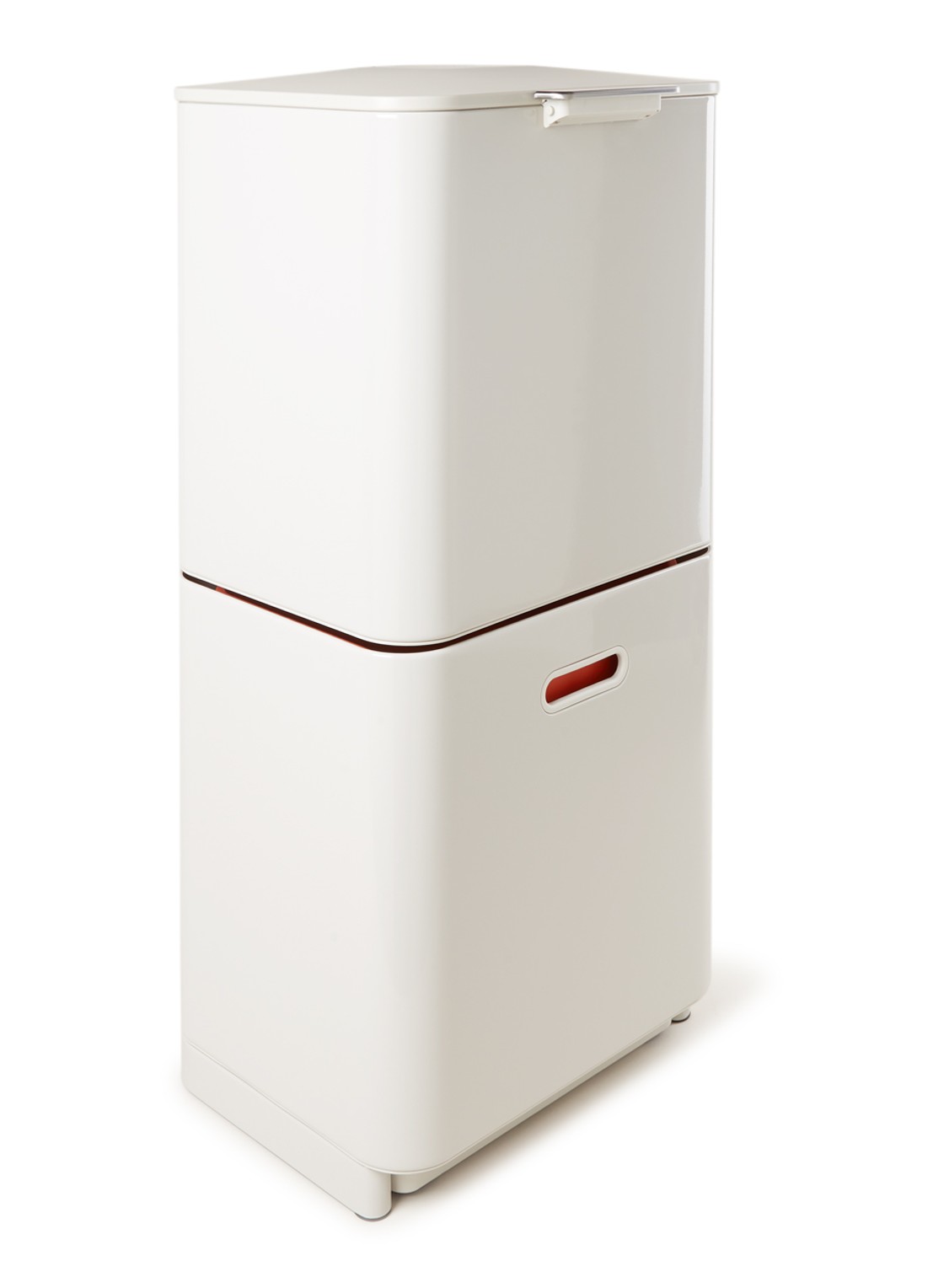 Joseph Joseph Totem Max prullenbak 60 liter - voorkant lichtgrijs