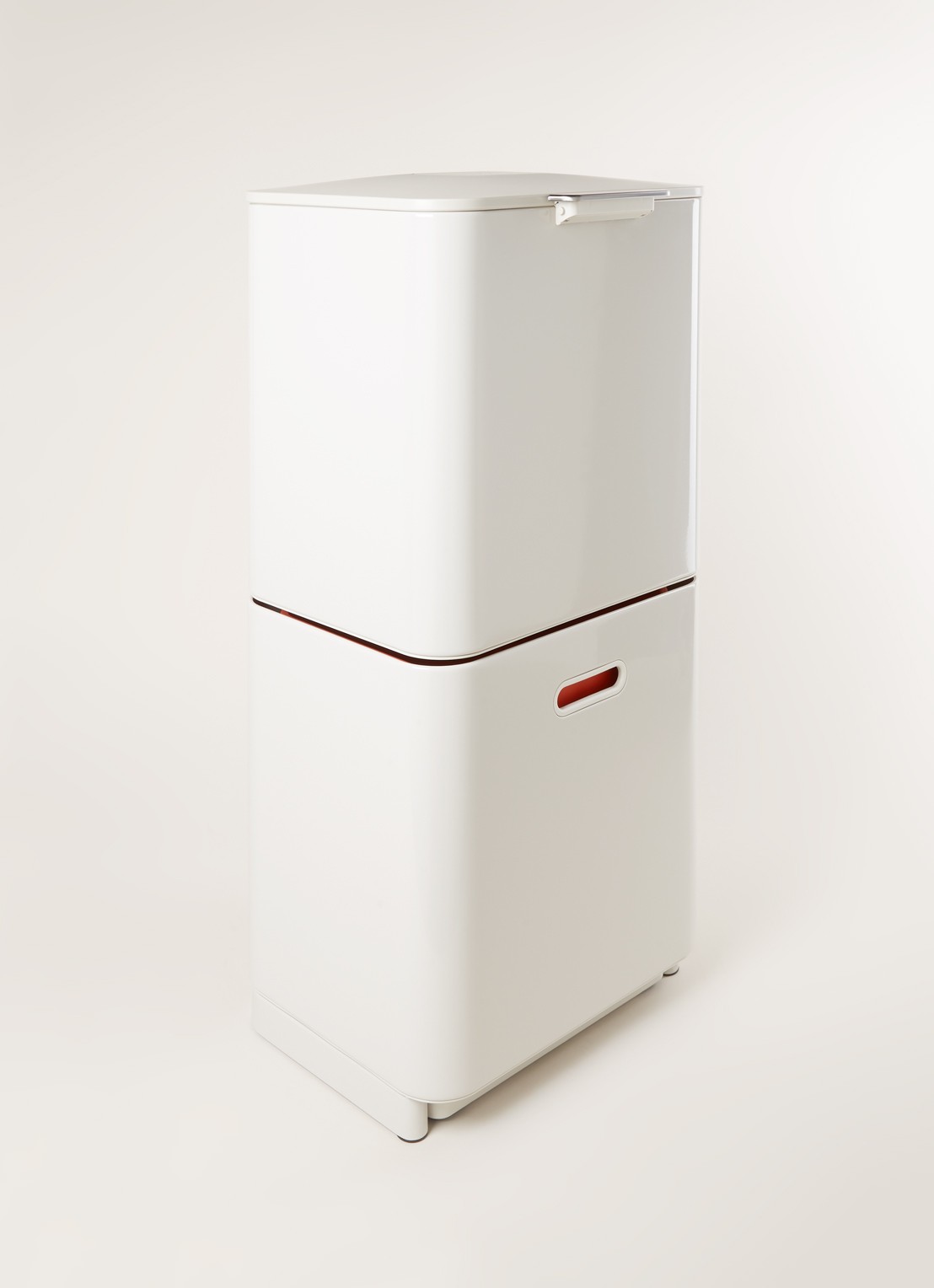 Joseph Joseph Totem Max prullenbak 60 liter - voorkant 2 lichtgrijs