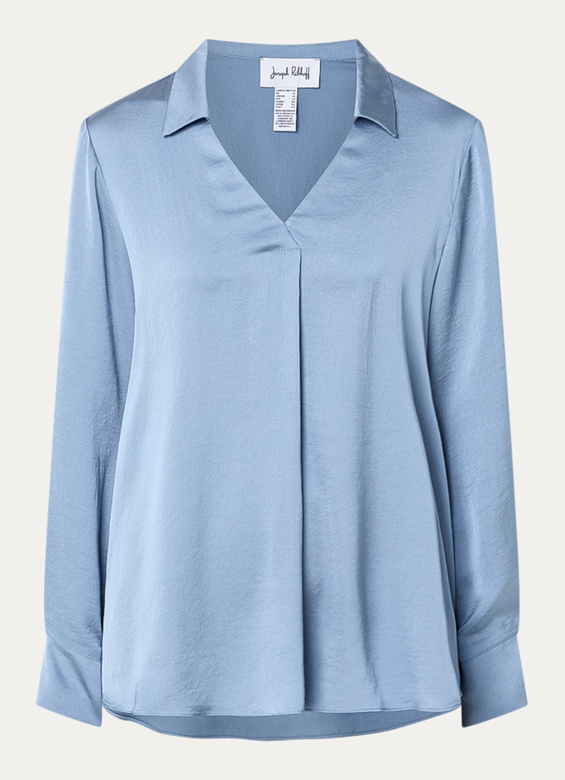Joseph Ribkoff Blouse met kraag - voorkant 2 staalblauw