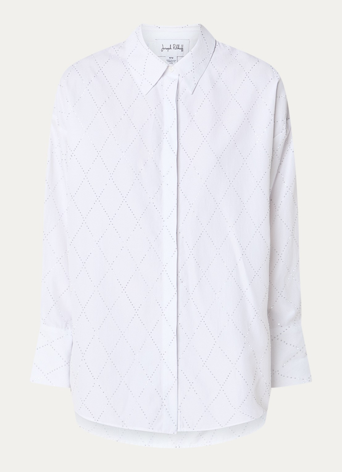 Joseph Ribkoff Blouse met strass - voorkant 3 wit