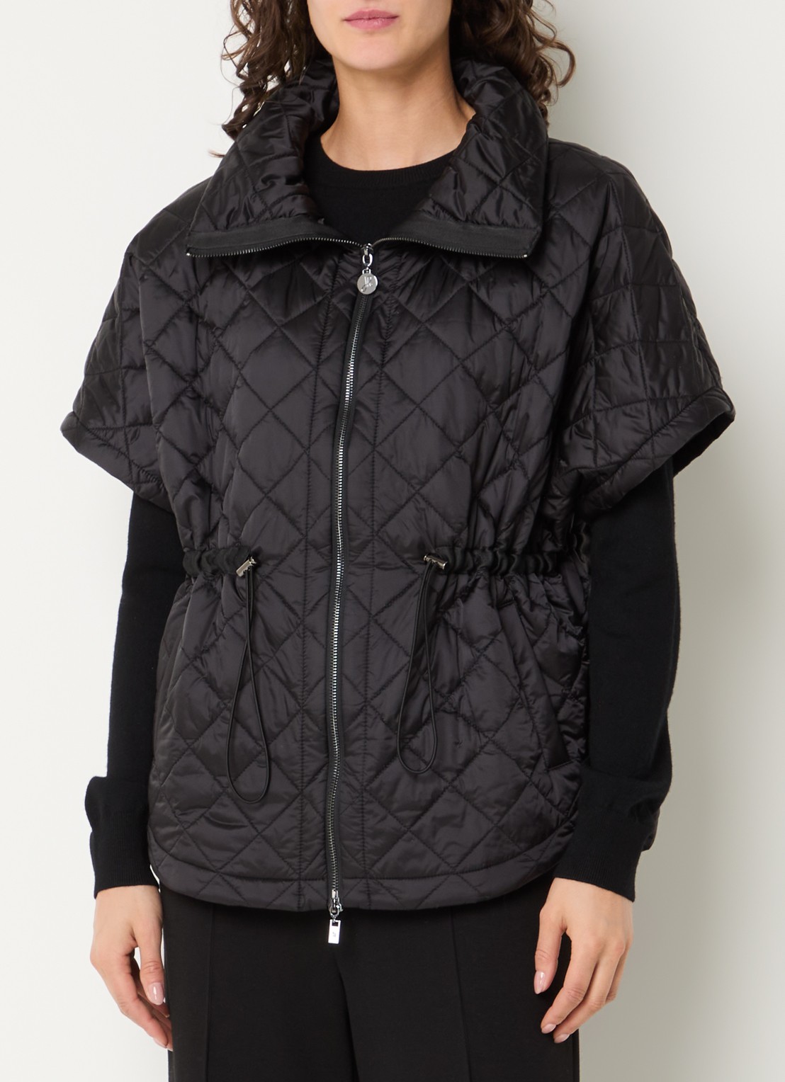 Joseph Ribkoff Bodywarmer met trekkoord en steekzakken - detail 4 zwart