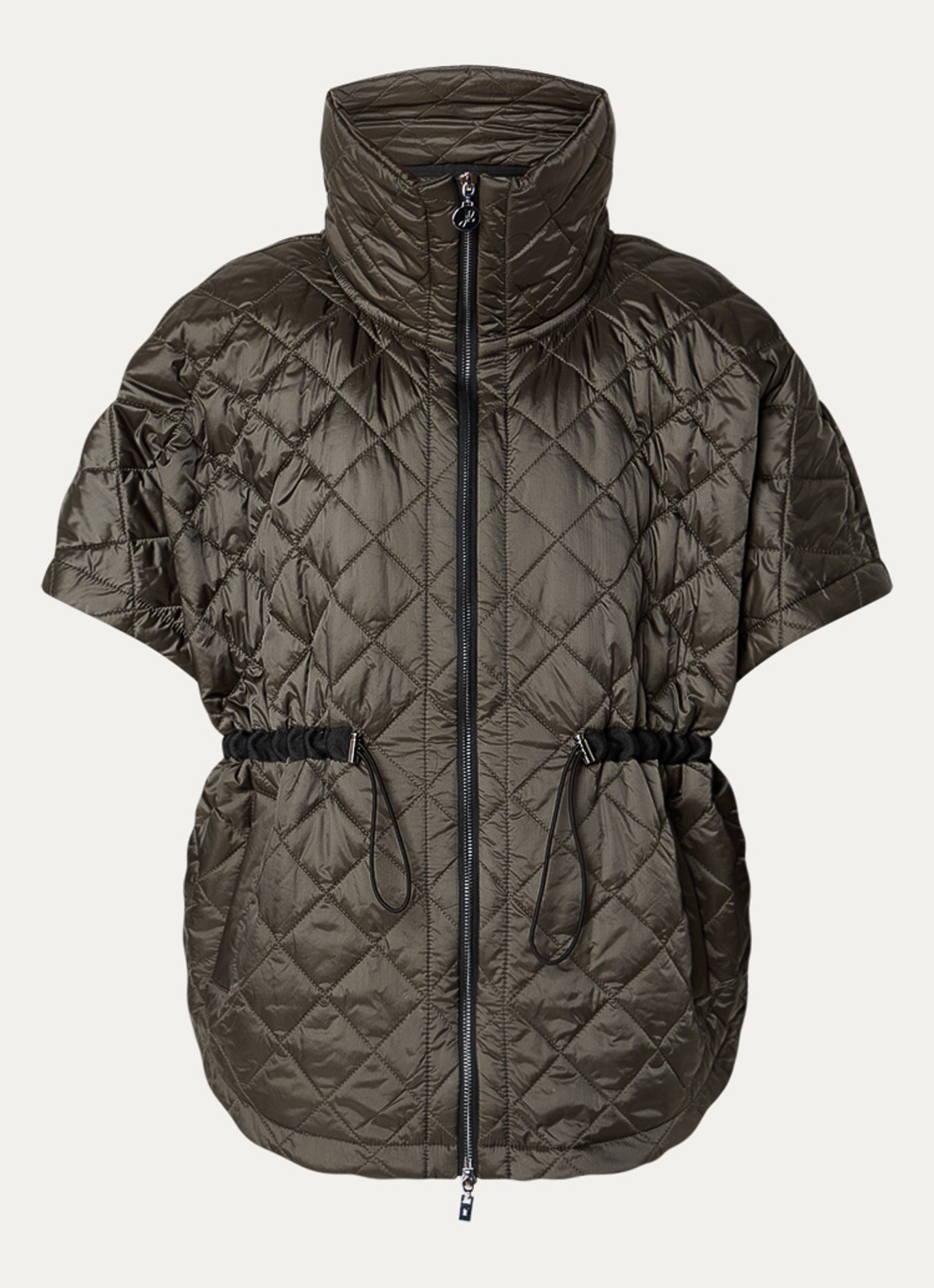 Joseph Ribkoff Bodywarmer met trekkoord en steekzakken - voorkant 3 beige