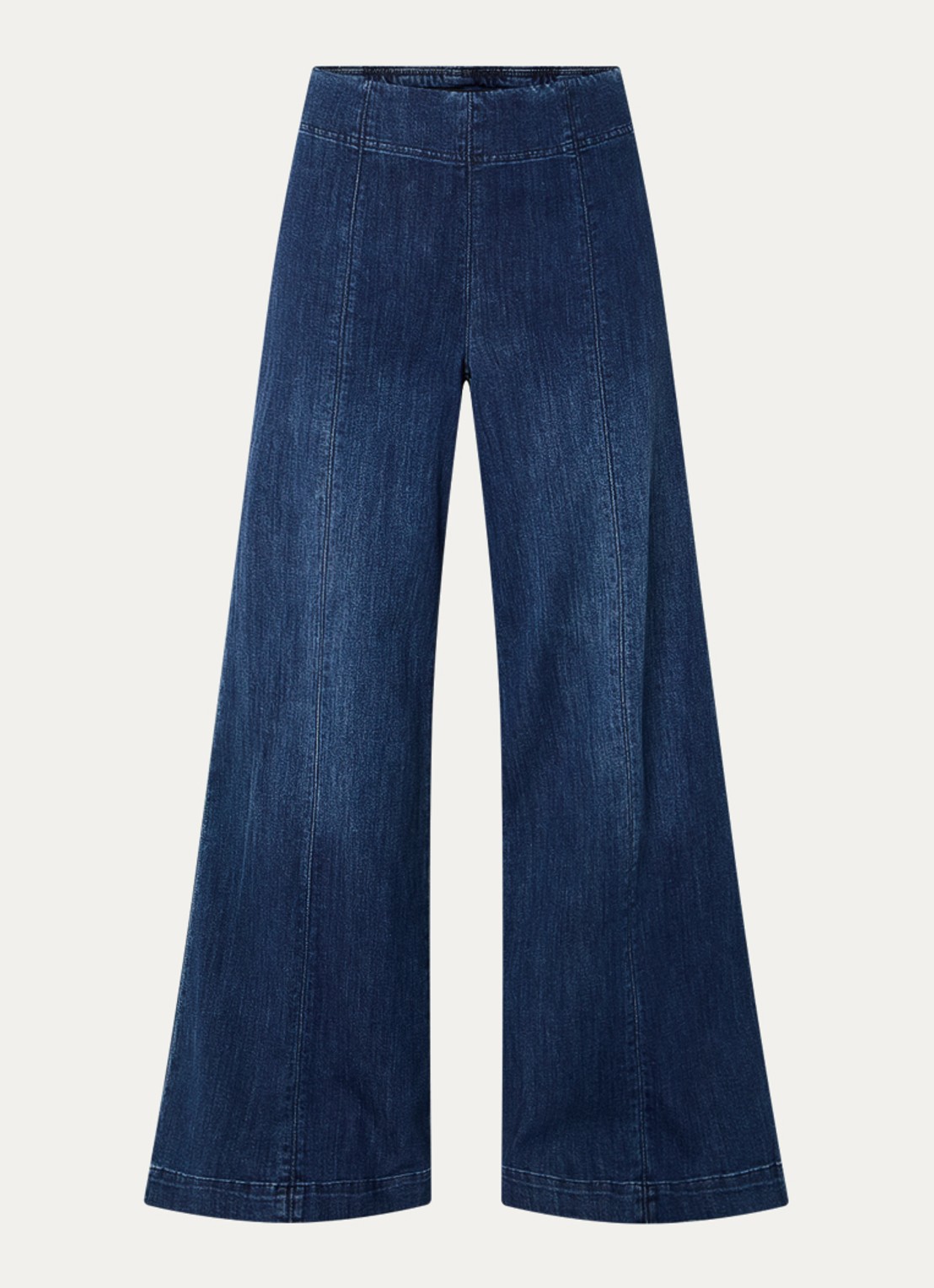 Joseph Ribkoff High waist flared fit jeans met donkere wassing - voorkant 2 indigo