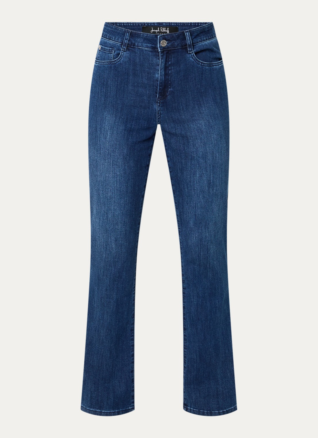 Joseph Ribkoff High waist flared jeans met medium wassing - voorkant indigo