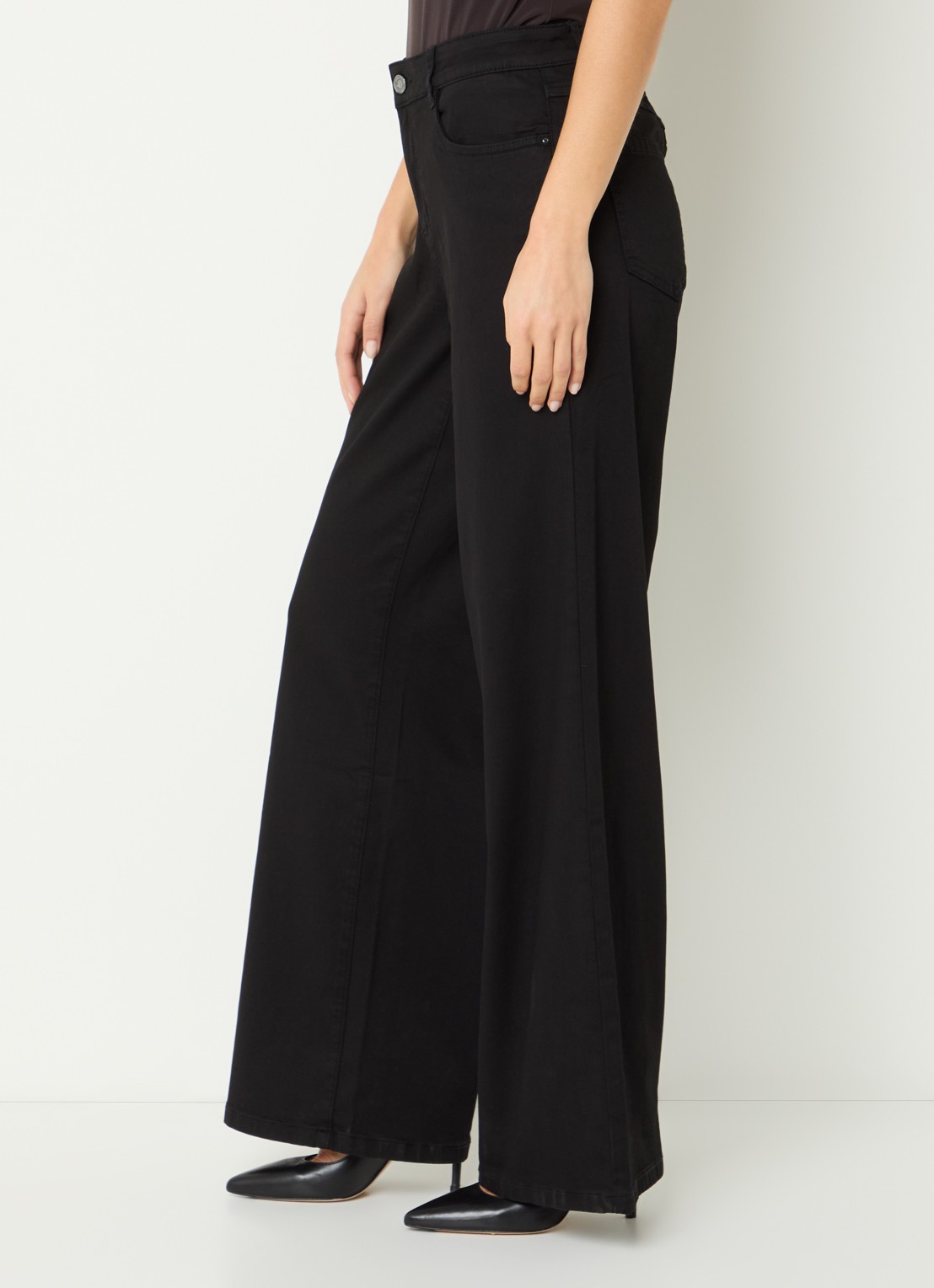 Joseph Ribkoff High waist straight fit broek met steekzakken - detail 4 zwart