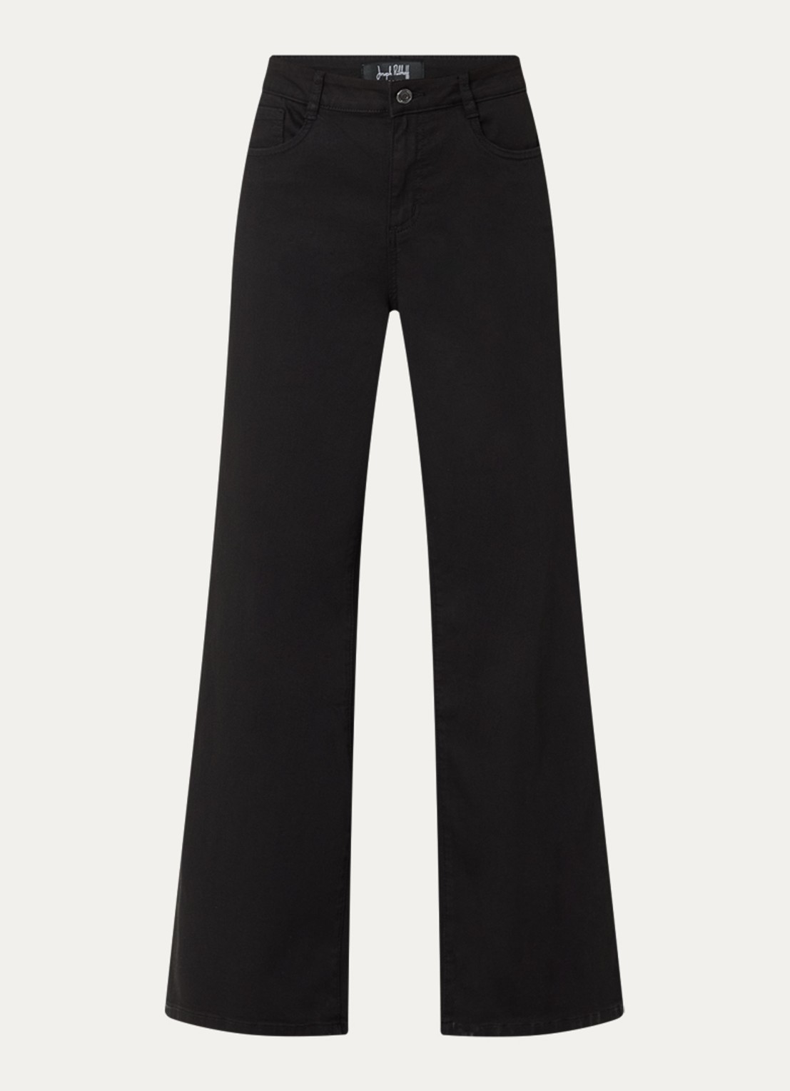 Joseph Ribkoff High waist straight fit broek met steekzakken - voorkant zwart