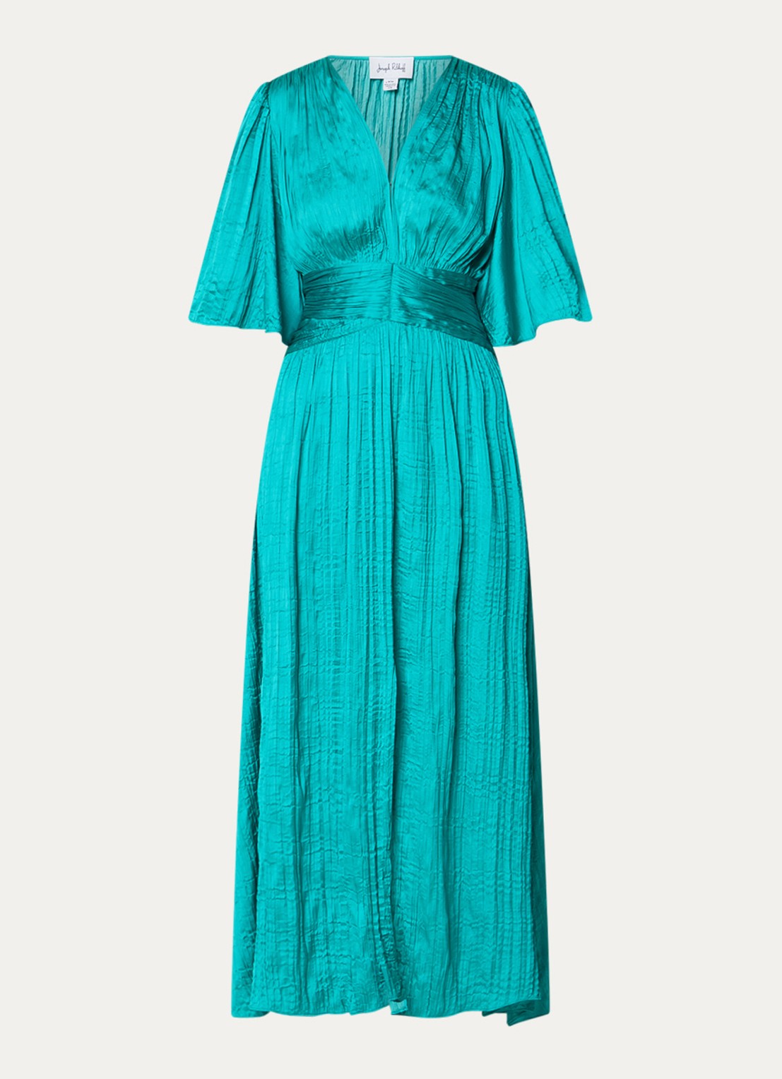 Joseph Ribkoff Maxi tuniekjurk met V-hals - voorkant turquoise