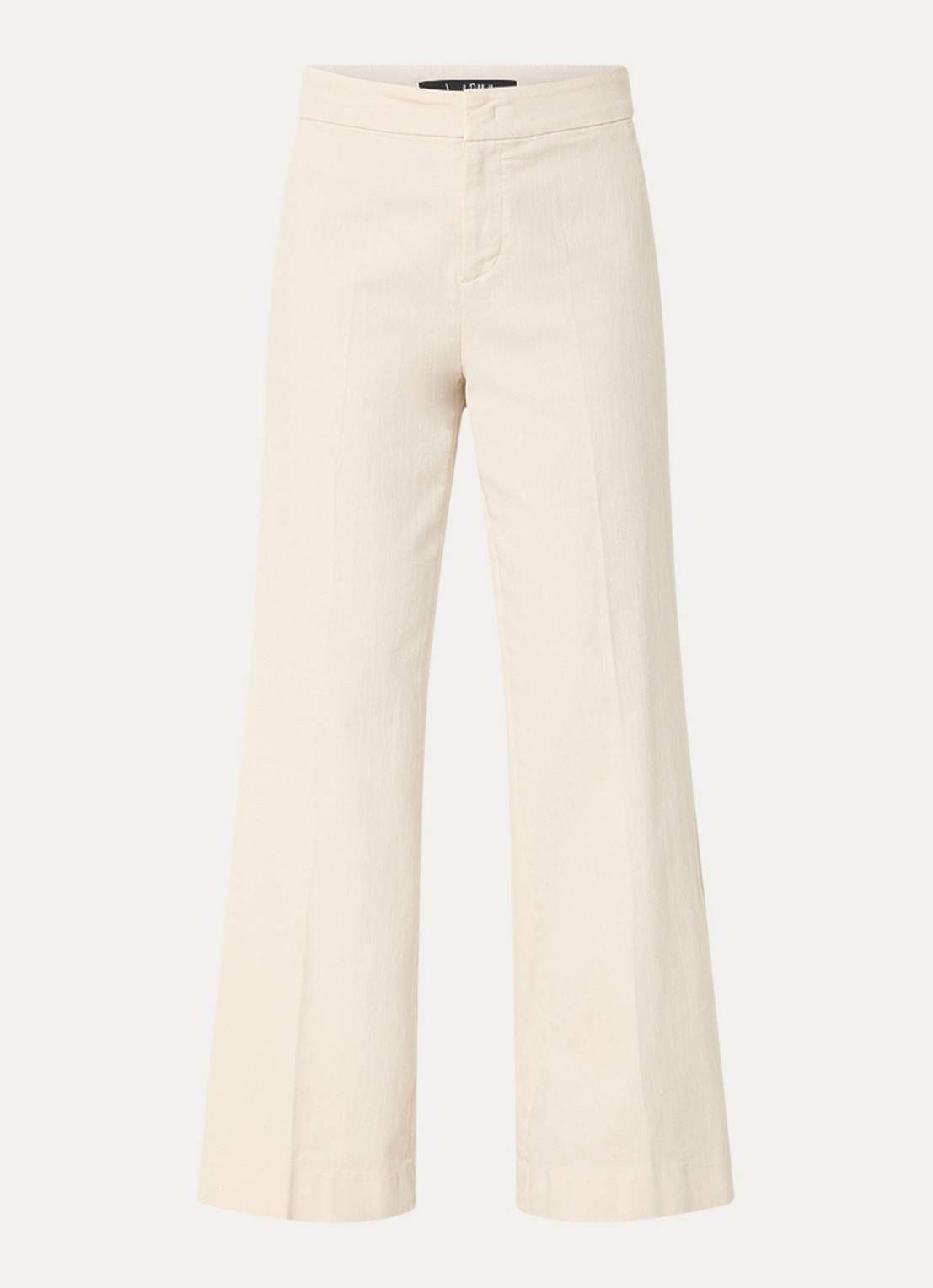 Joseph Ribkoff Mid waist flared jeans met gekleurde wassing - voorkant 2 creme