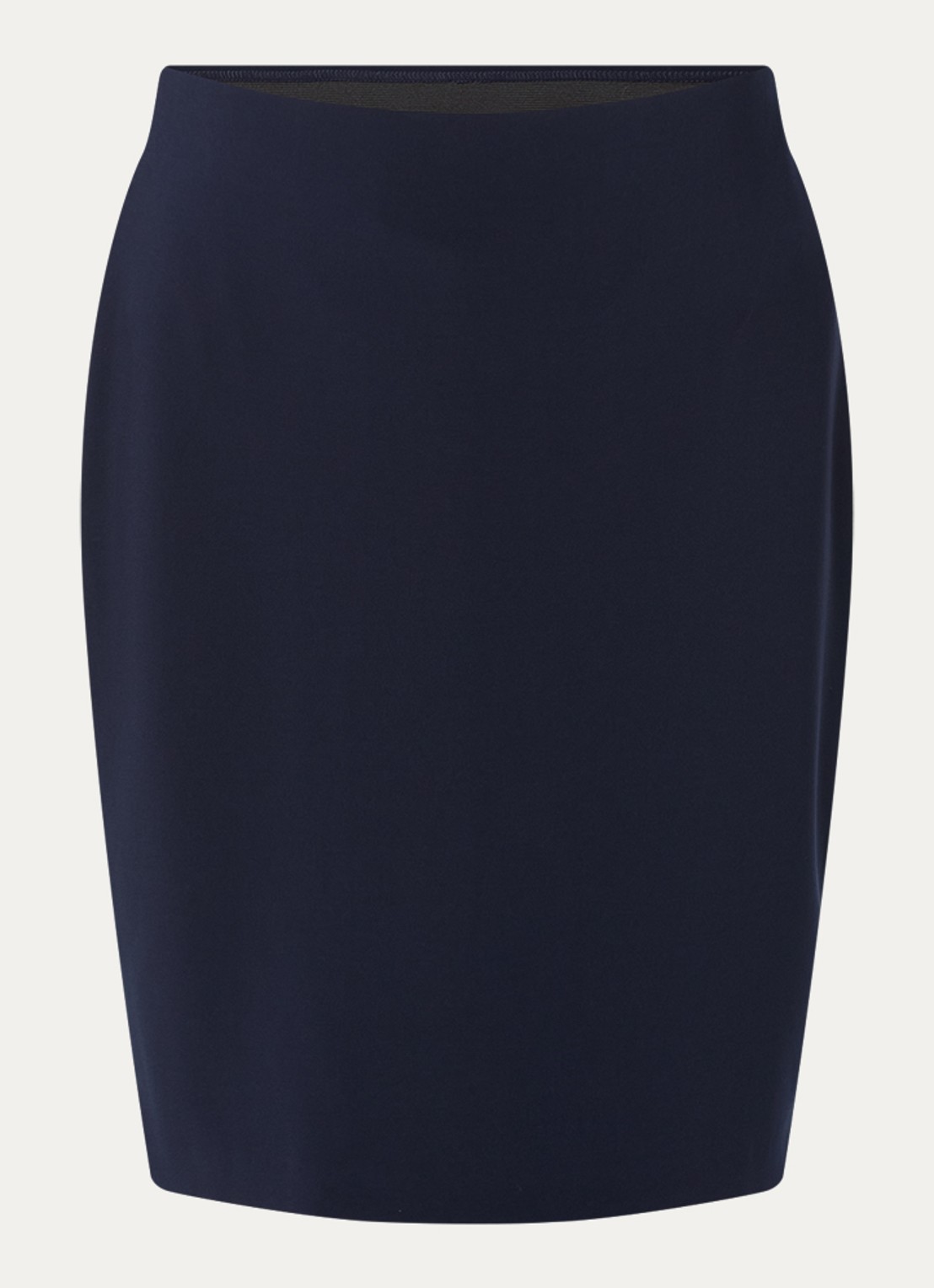 Joseph Ribkoff Midi kokerrok met stretch - voorkant 3 donkerblauw