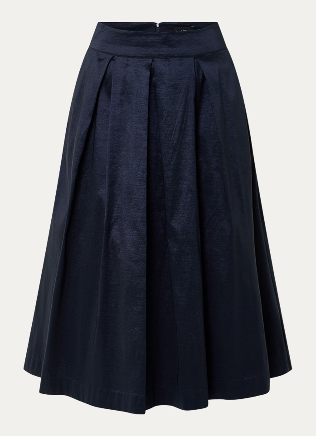 Joseph Ribkoff Midi plooirok - voorkant donkerblauw