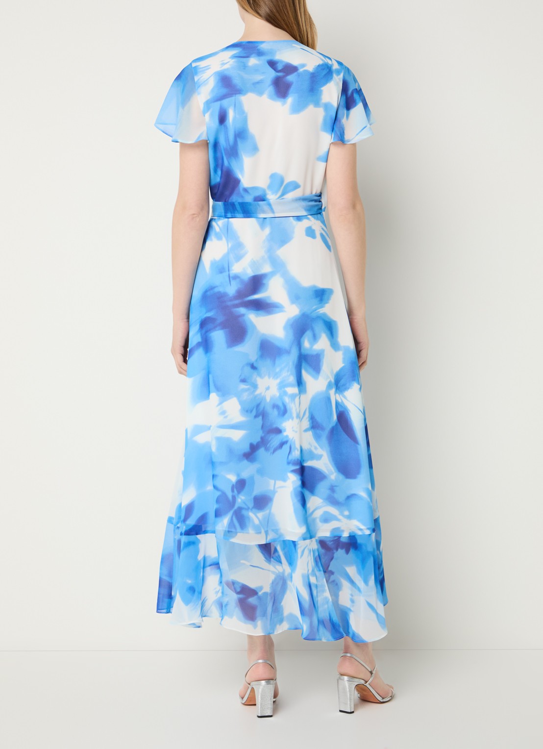 Joseph Ribkoff Midi tuniekjurk met print - achterkant 2 donkerblauw