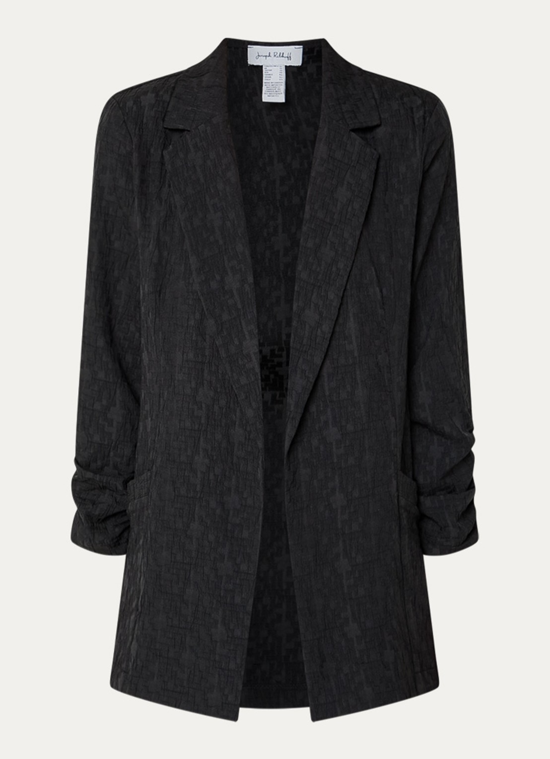 Joseph Ribkoff Oversized blazer met structuur - voorkant zwart