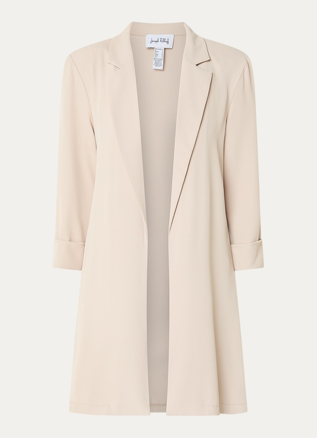 Joseph Ribkoff Oversized blazer met zijsplit - voorkant creme