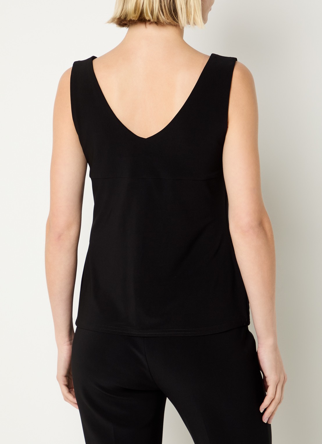 Joseph Ribkoff Tanktop met V-hals en stretch - achterkant 2 zwart