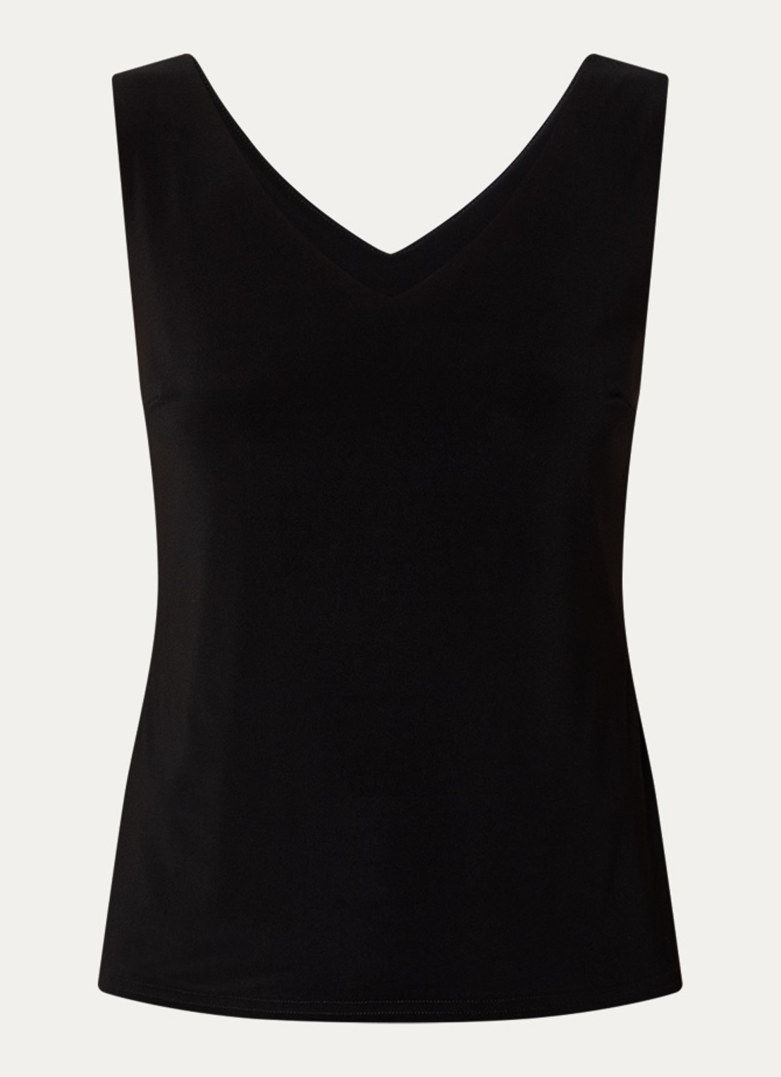 Joseph Ribkoff Tanktop met V-hals en stretch - voorkant 3 zwart