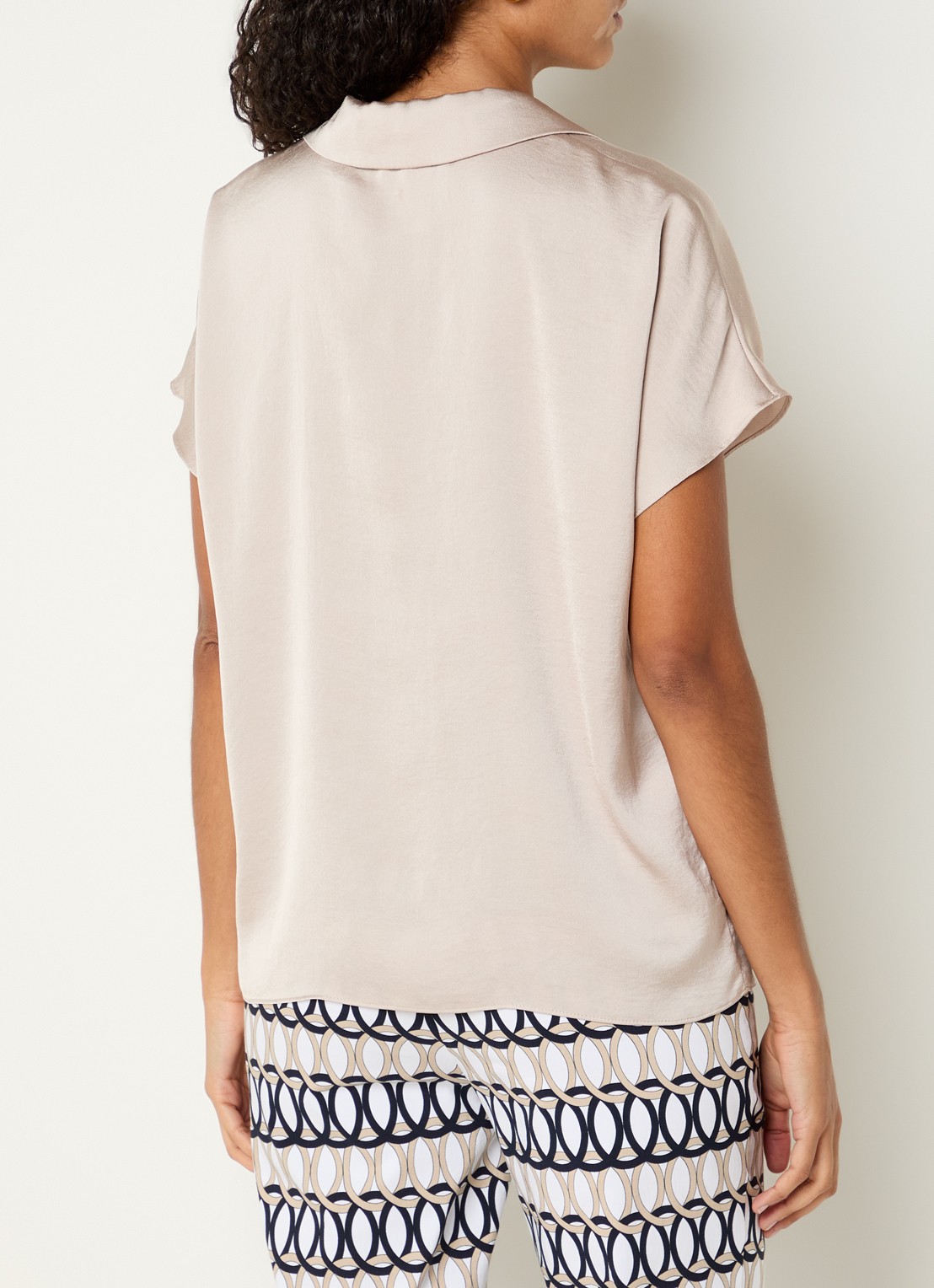 Joseph Ribkoff Top met V-hals - achterkant 3 khaki
