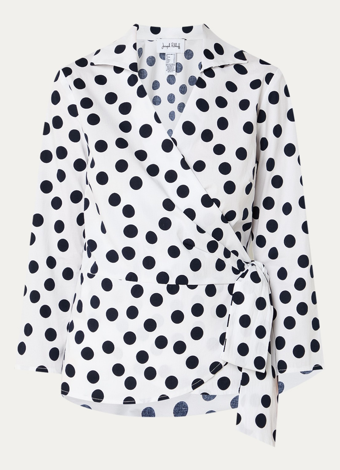 Joseph Ribkoff Tuniek met stippenprint - voorkant 2 wit