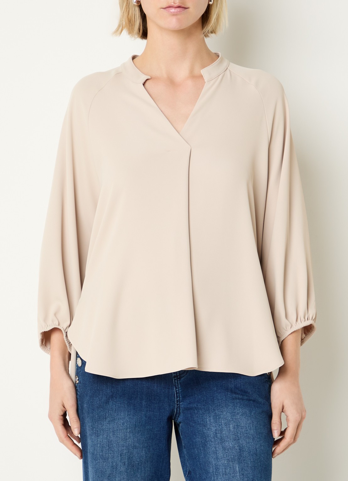 Joseph Ribkoff Tuniek met V-hals - detail 3 creme