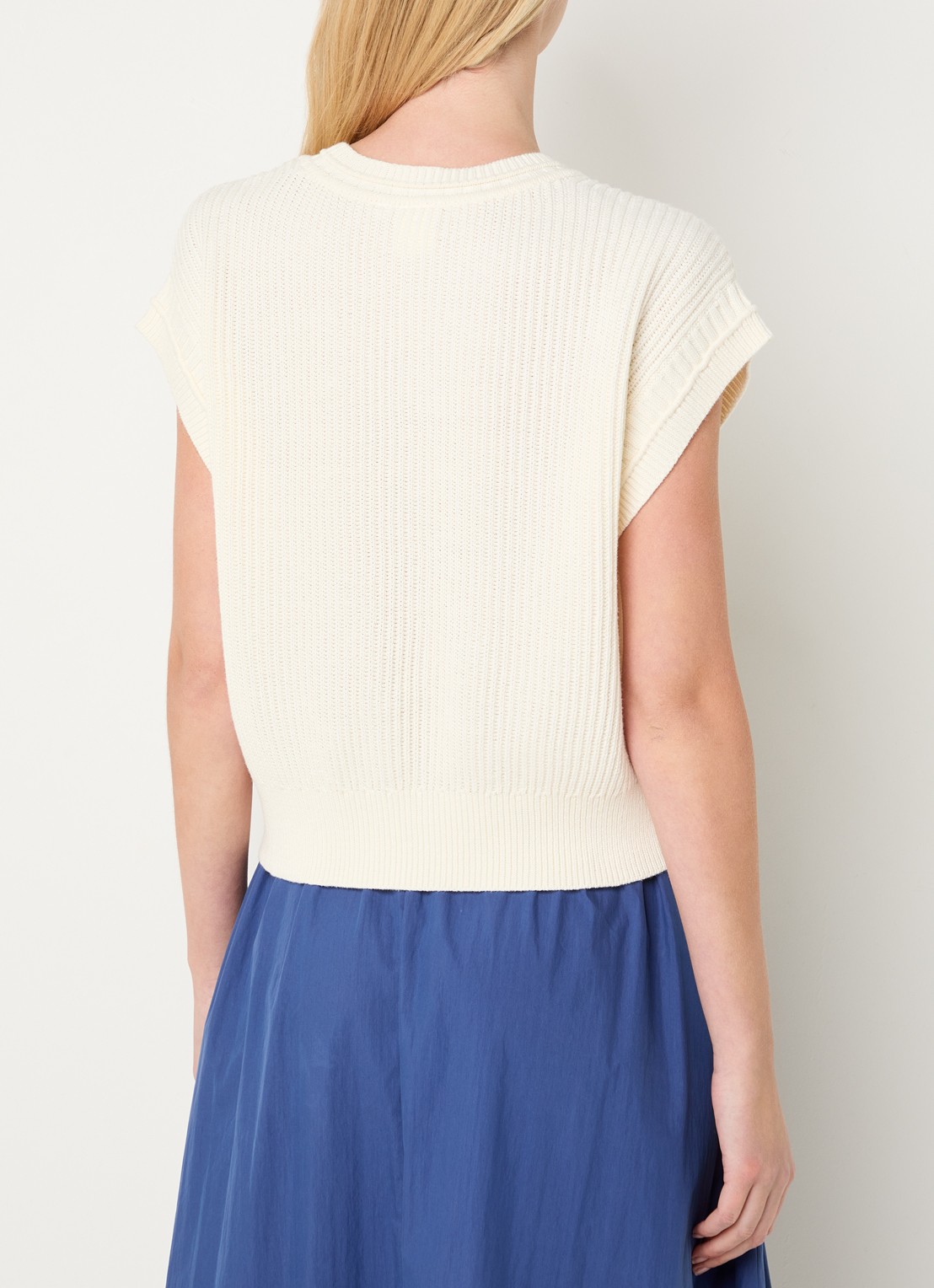 Josephine & Co Bailee grofgebreide spencer met stretch - achterkant 3 grijs
