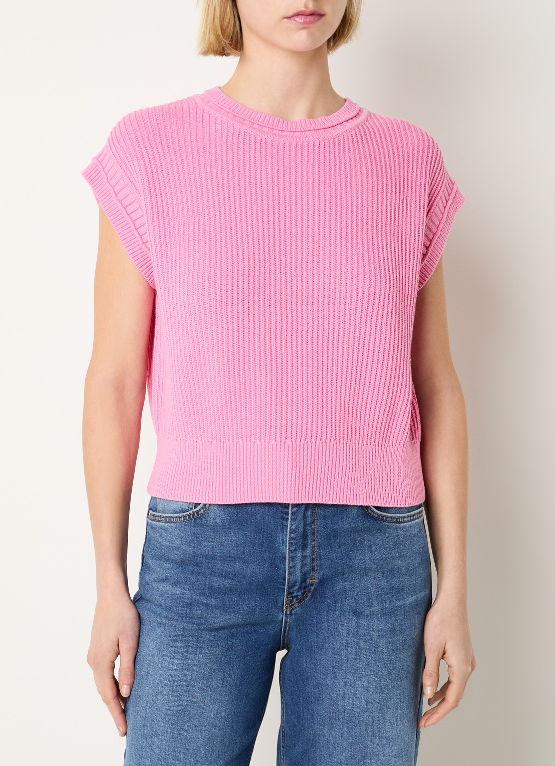 Josephine & Co Bailee grofgebreide spencer met stretch - detail 4 roze