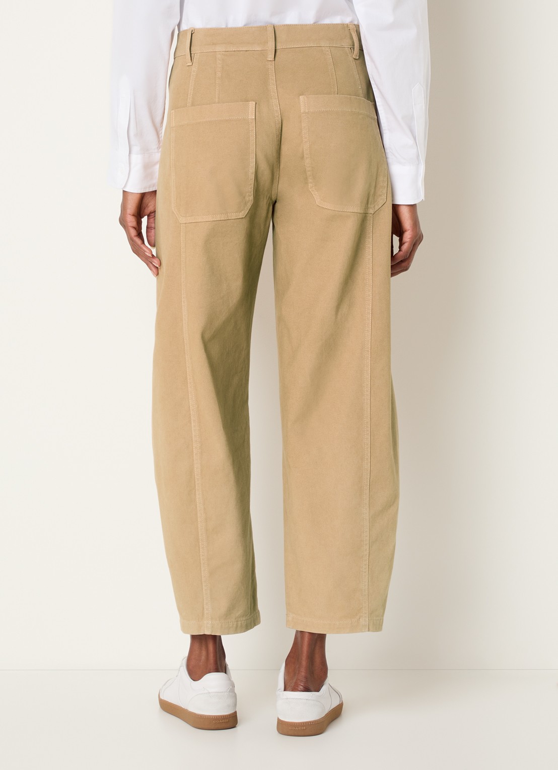 Josephine & Co Basile high waist balloon fit broek met steekzakken - achterkant 3 camel