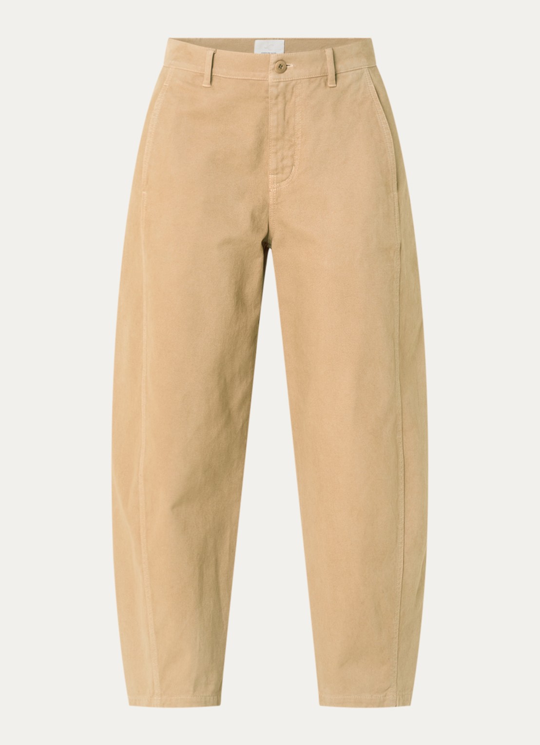 Josephine & Co Basile high waist balloon fit broek met steekzakken - voorkant camel