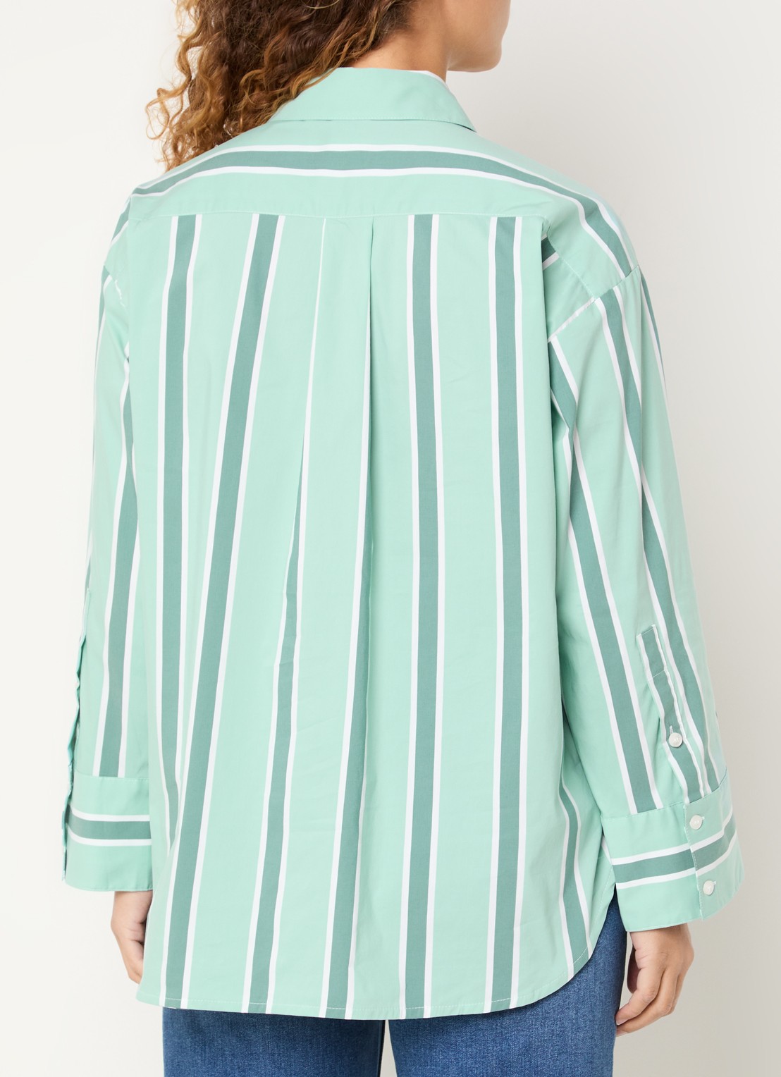 Josephine & Co Bastian blouse met streepprint - achterkant mint