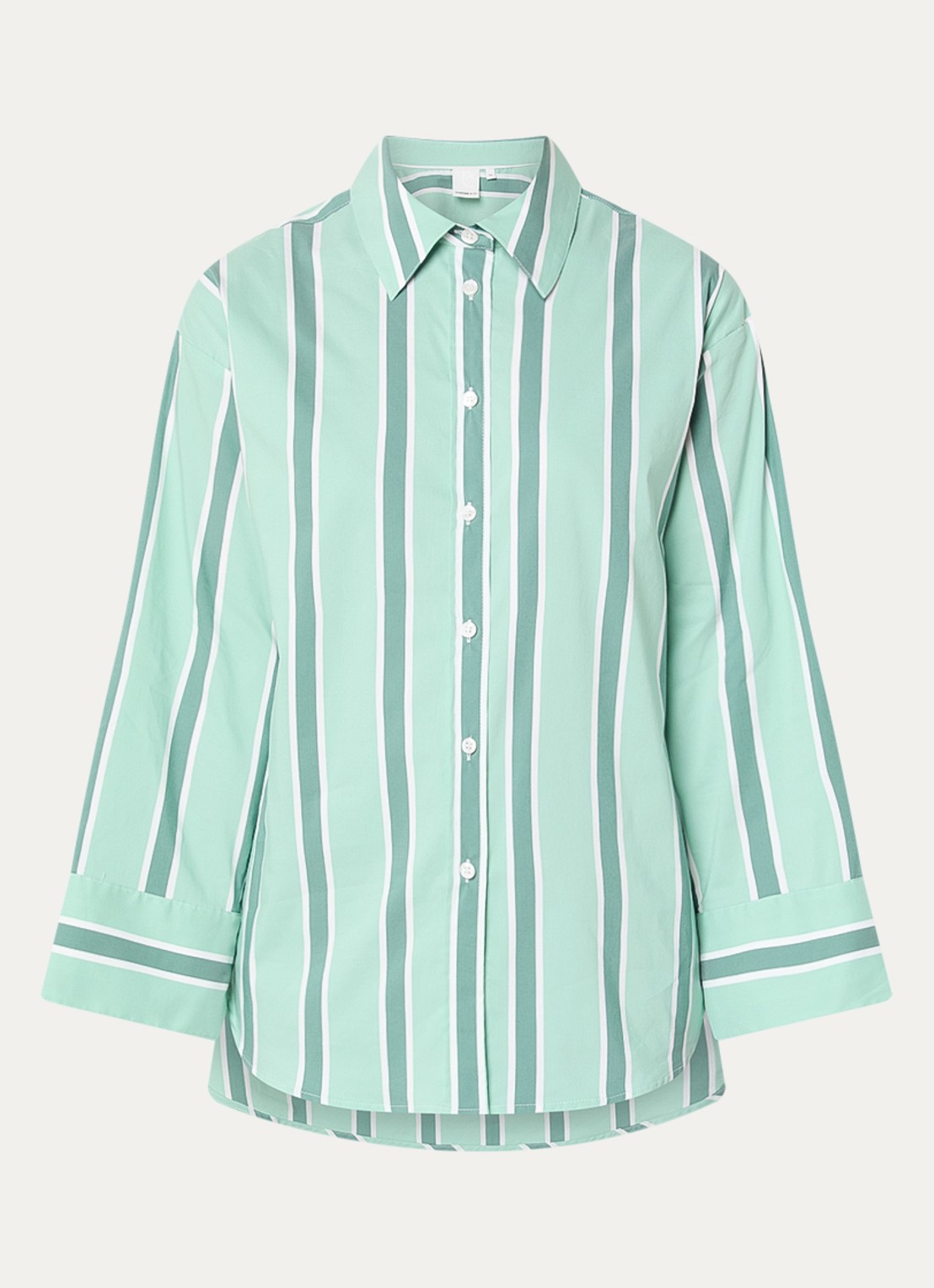 Josephine & Co Bastian blouse met streepprint - voorkant 2 mint