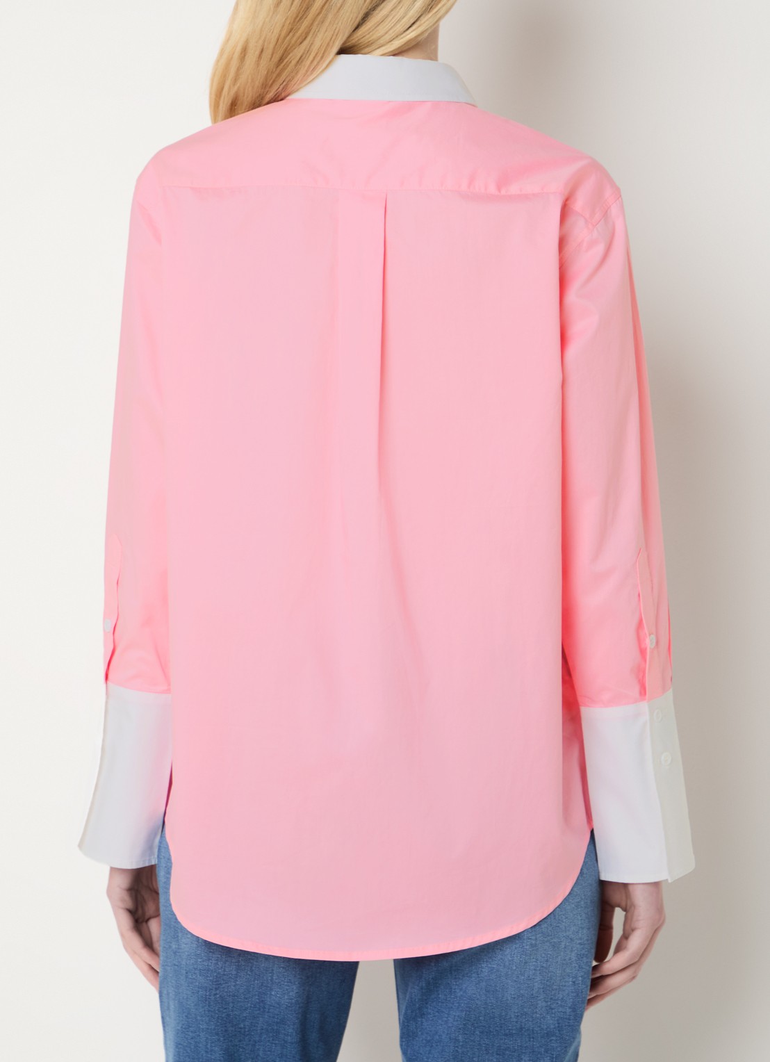Josephine & Co Bax blouse met kraag - achterkant 2 roze