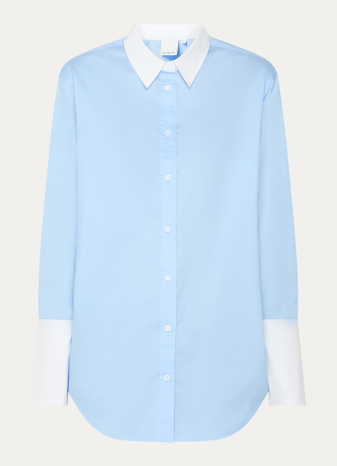 Josephine & Co Bax blouse met kraag - voorkant lichtblauw