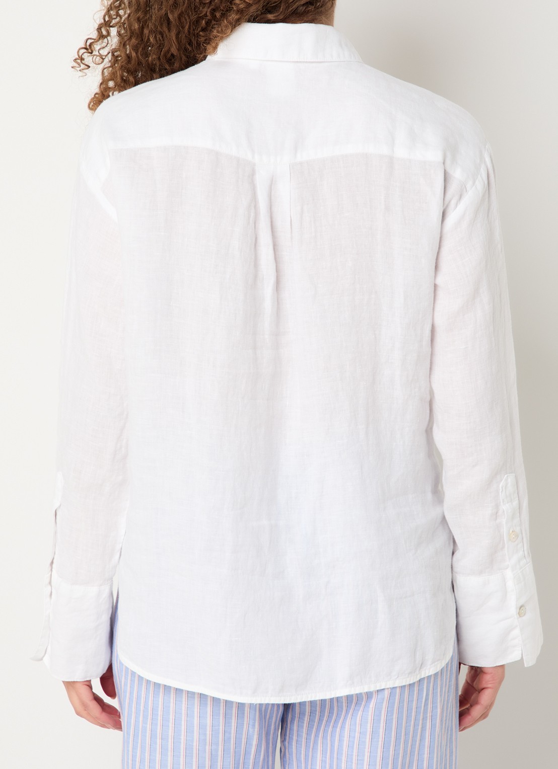 Josephine & Co Bazil blouse van linnen - achterkant 3 wit