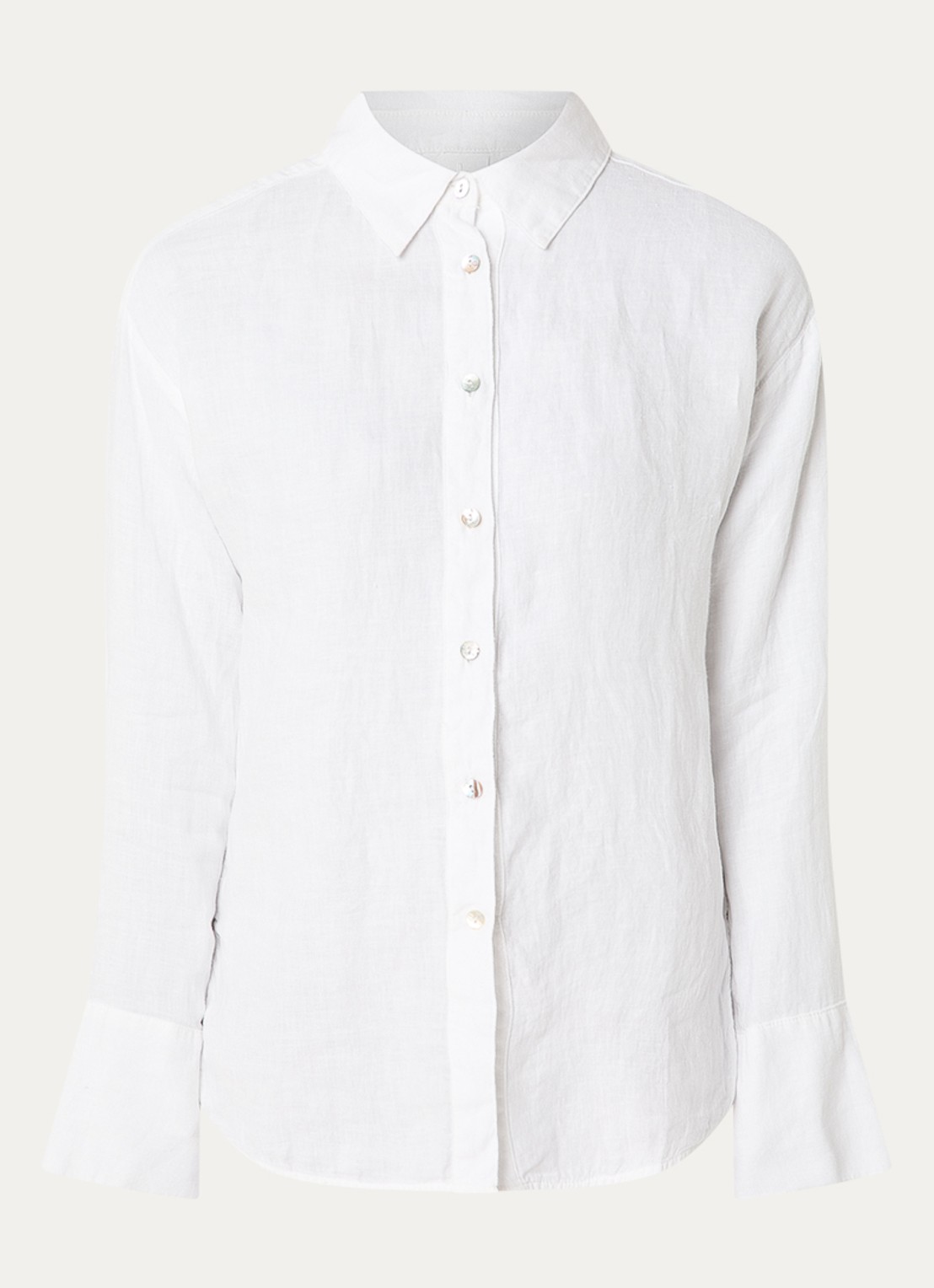 Josephine & Co Bazil blouse van linnen - voorkant wit