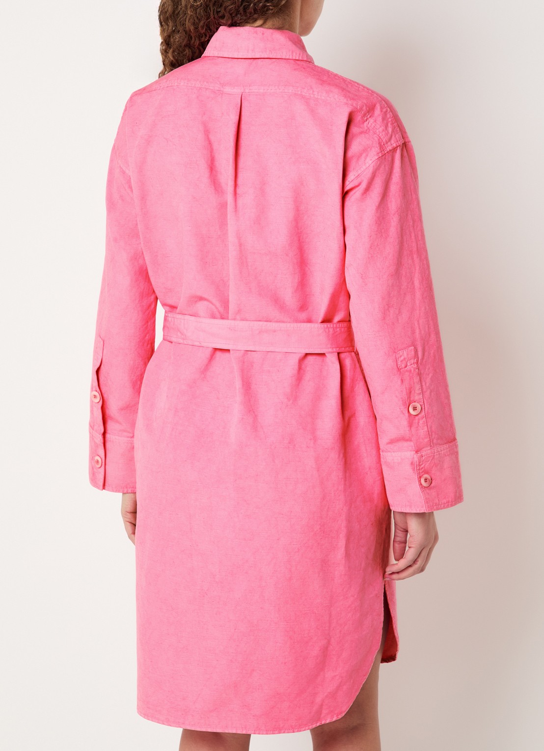 Josephine & Co Bella mini tuniekjurk met strikceintuur - achterkant 3 roze