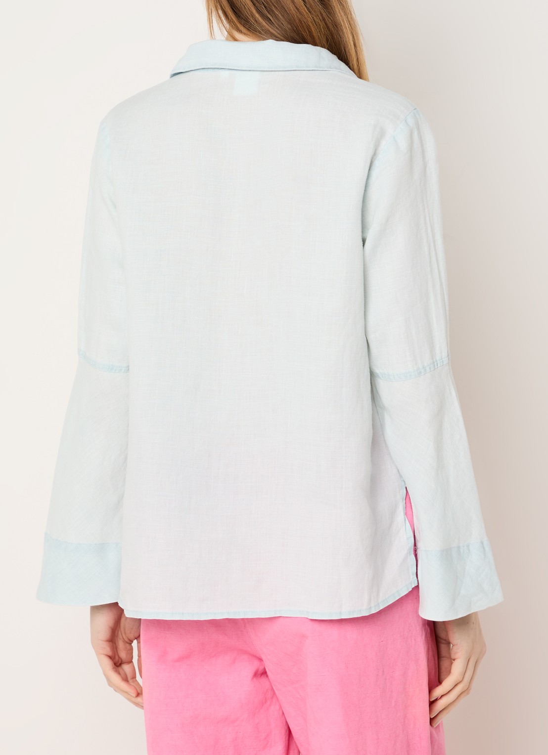 Josephine & Co Belou tuniek van chambray - achterkant lichtblauw