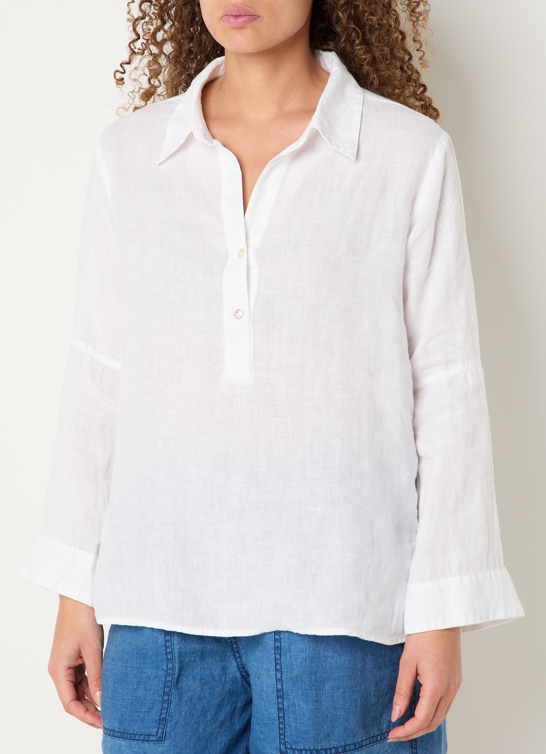Josephine & Co Belou tuniek van linnen - detail 3 wit