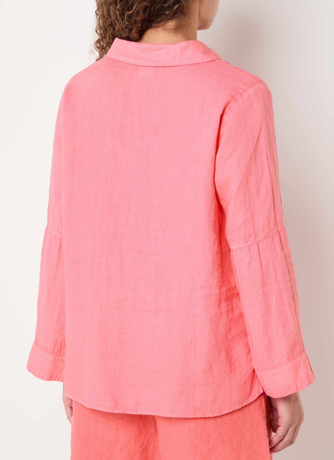 Josephine & Co Belou tuniek van linnen - achterkant roze