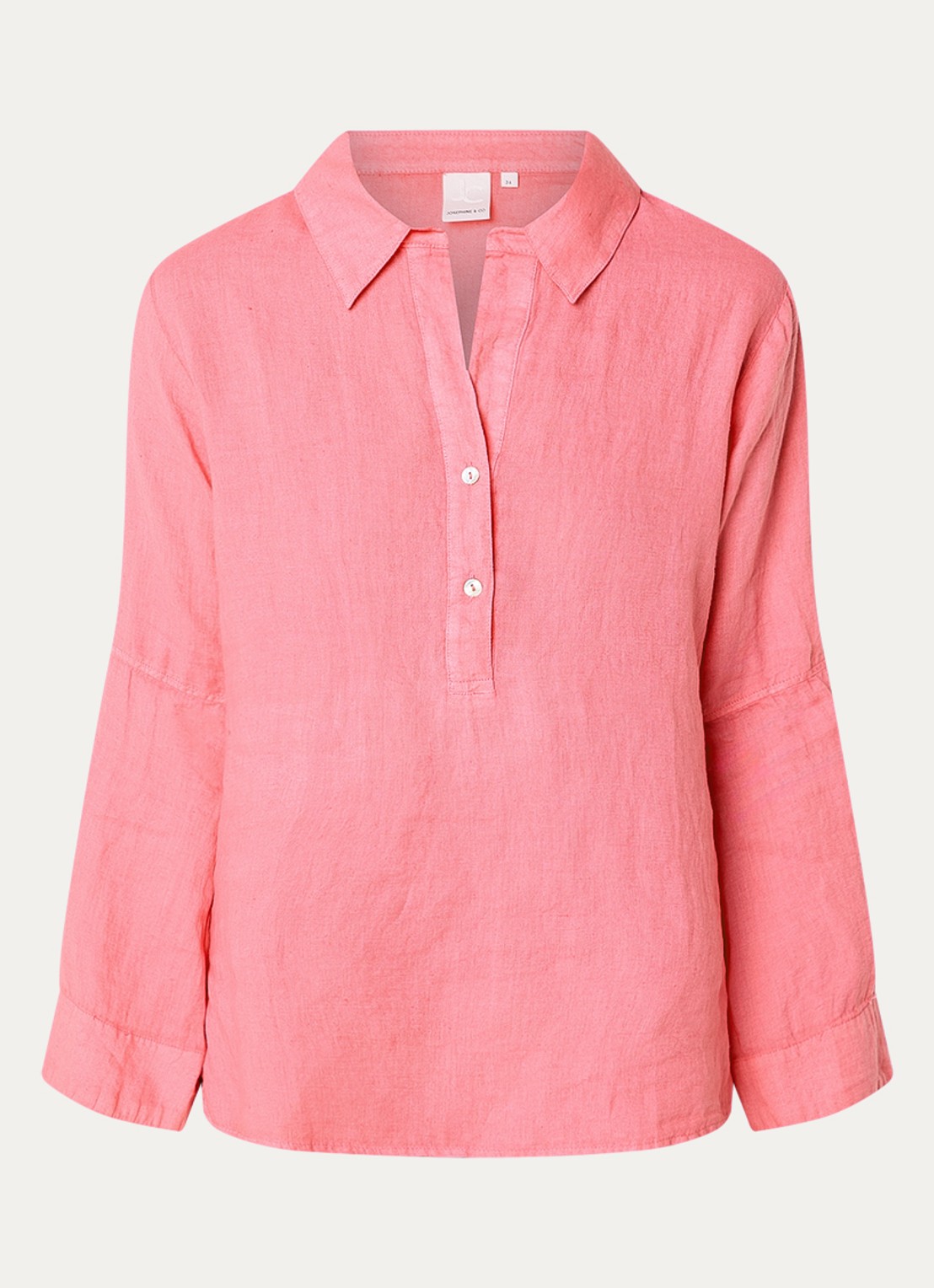 Josephine & Co Belou tuniek van linnen - voorkant 2 roze