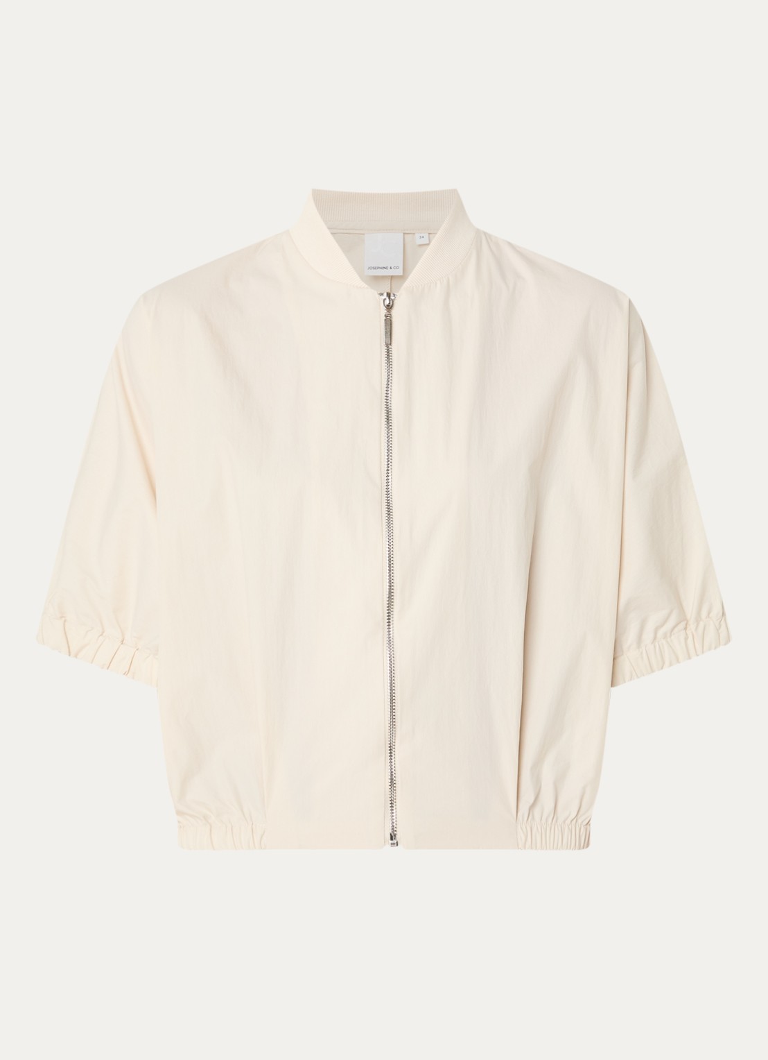 Josephine & Co Benedict cropped jack met vleermuismouw - voorkant 2 zand