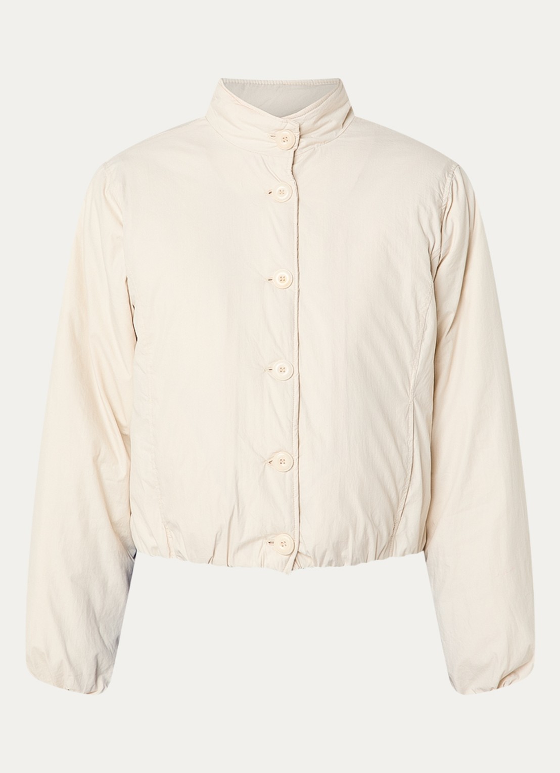 Josephine & Co Bente gewatteerd cropped jack met steekzakken - voorkant 2 beige