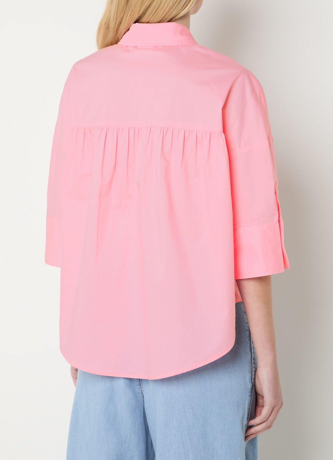 Josephine & Co Blayne blouse met borstzak - achterkant roze
