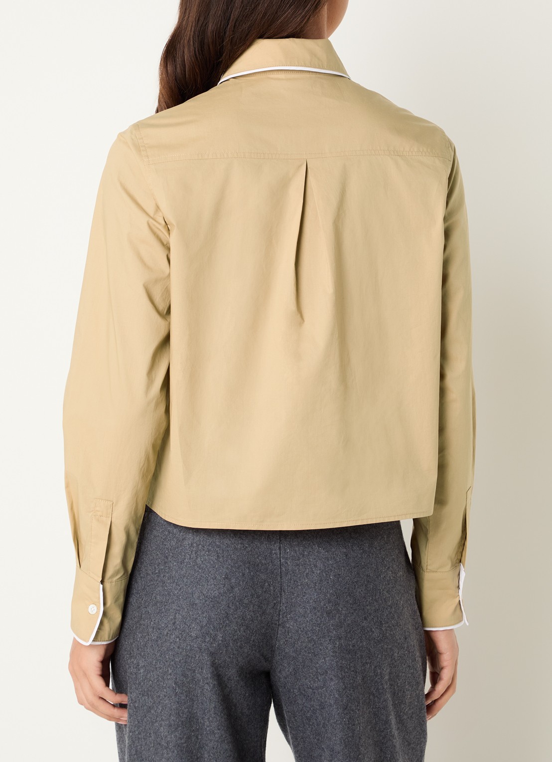Josephine & Co Blouse met logoborduring - achterkant 4 camel