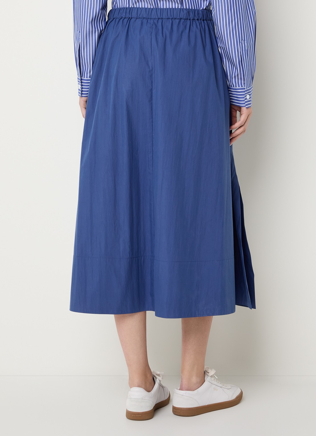 Josephine & Co Blume midi A-lijn rok  - achterkant 4 indigo