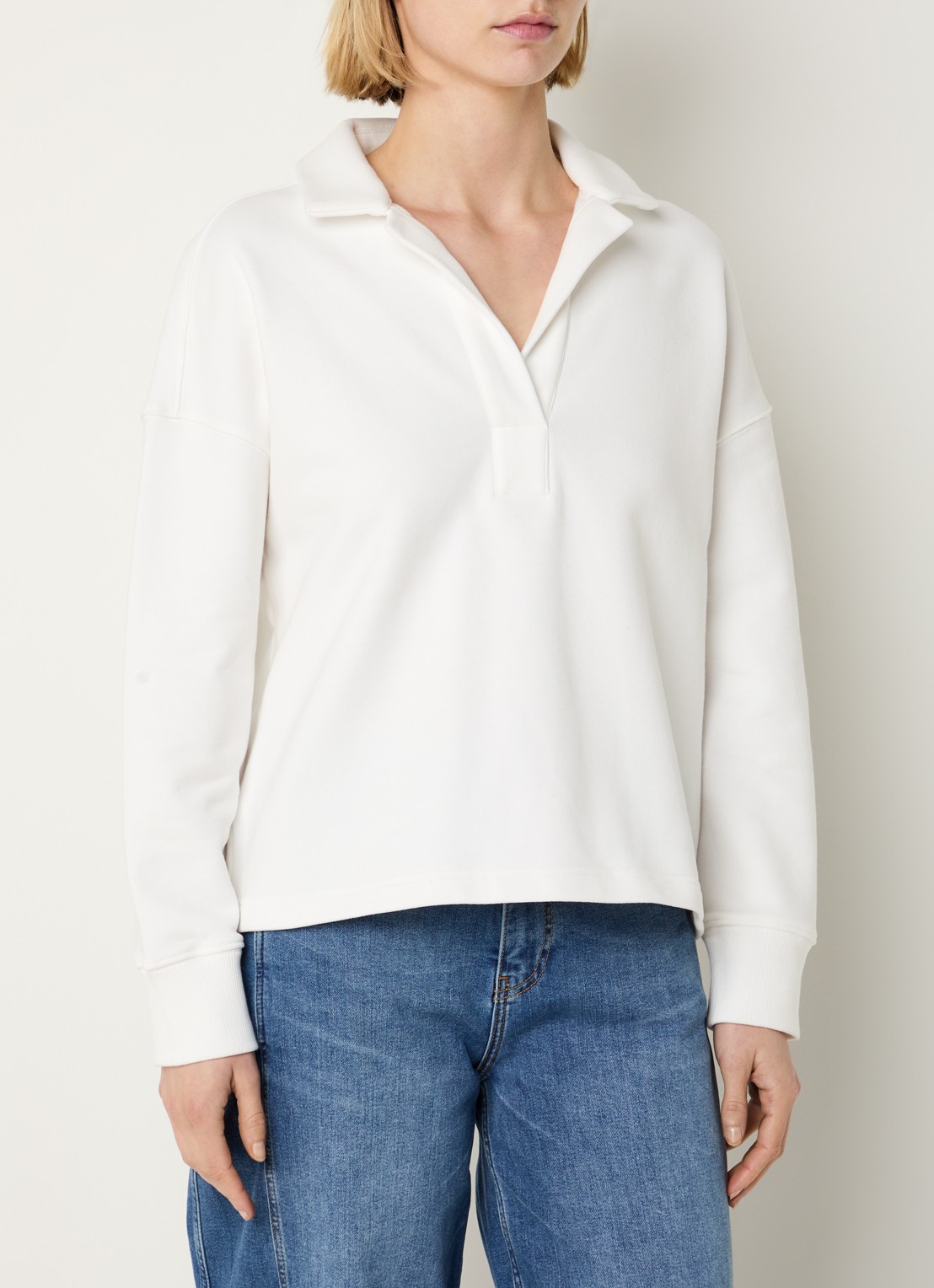 Josephine & Co Bodi sweater met polokraag - detail wit