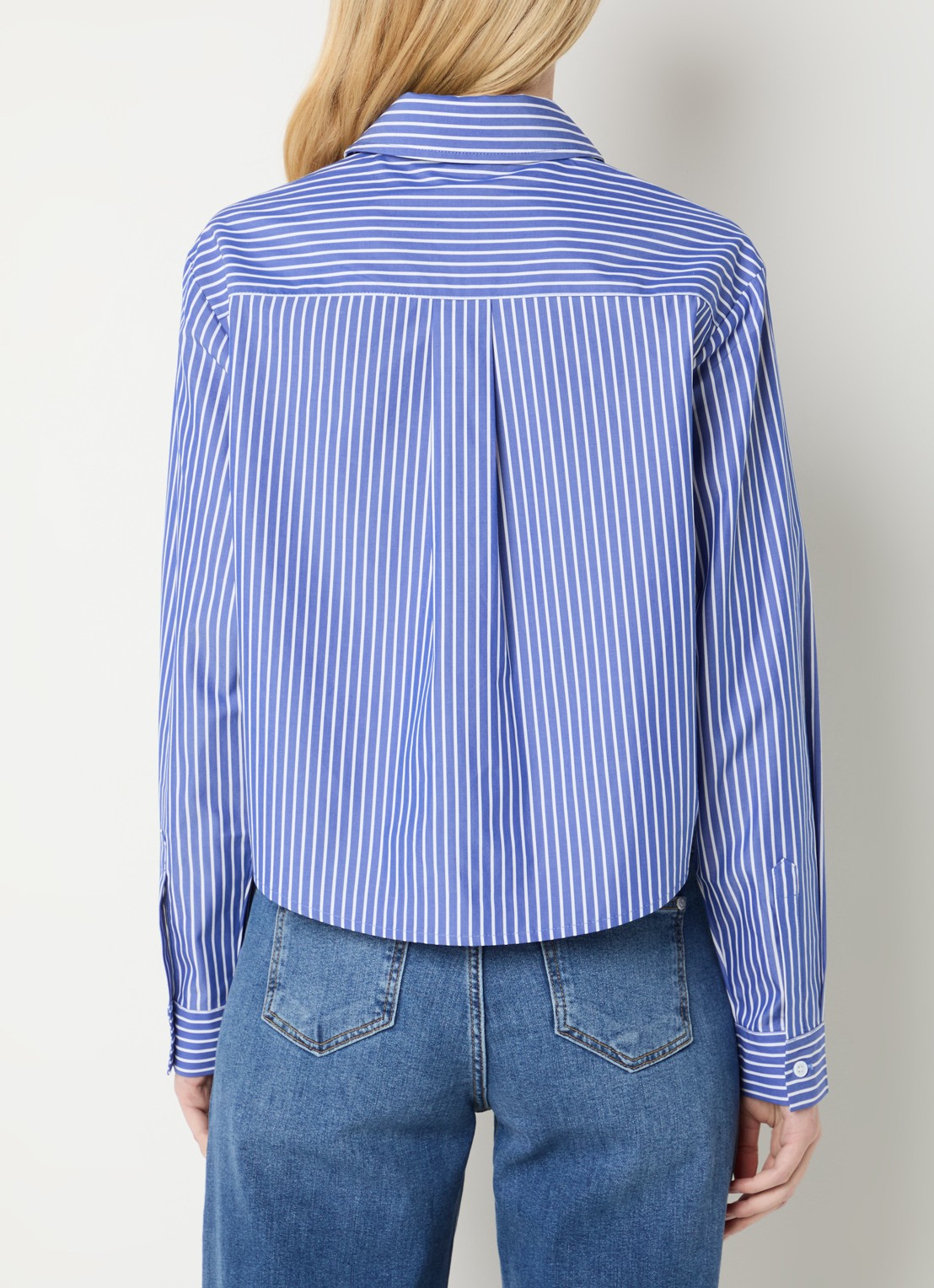 Josephine & Co Bodine tuniek met streepprint en logo - achterkant 3 donkerblauw