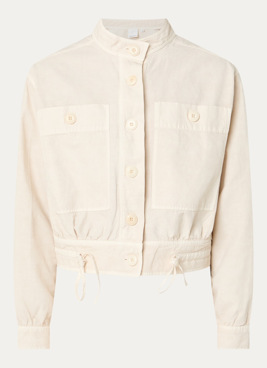 Josephine & Co Boris overshirt met borstzakken - voorkant 2 beige