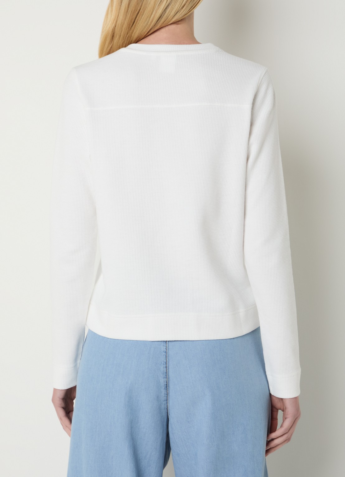 Josephine & Co Boyd longsleeve met structuur - achterkant wit