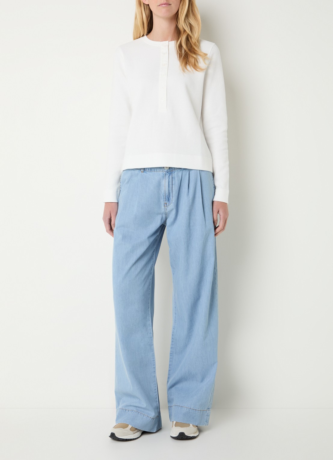 Josephine & Co Boyd longsleeve met structuur - voorkant 3 wit