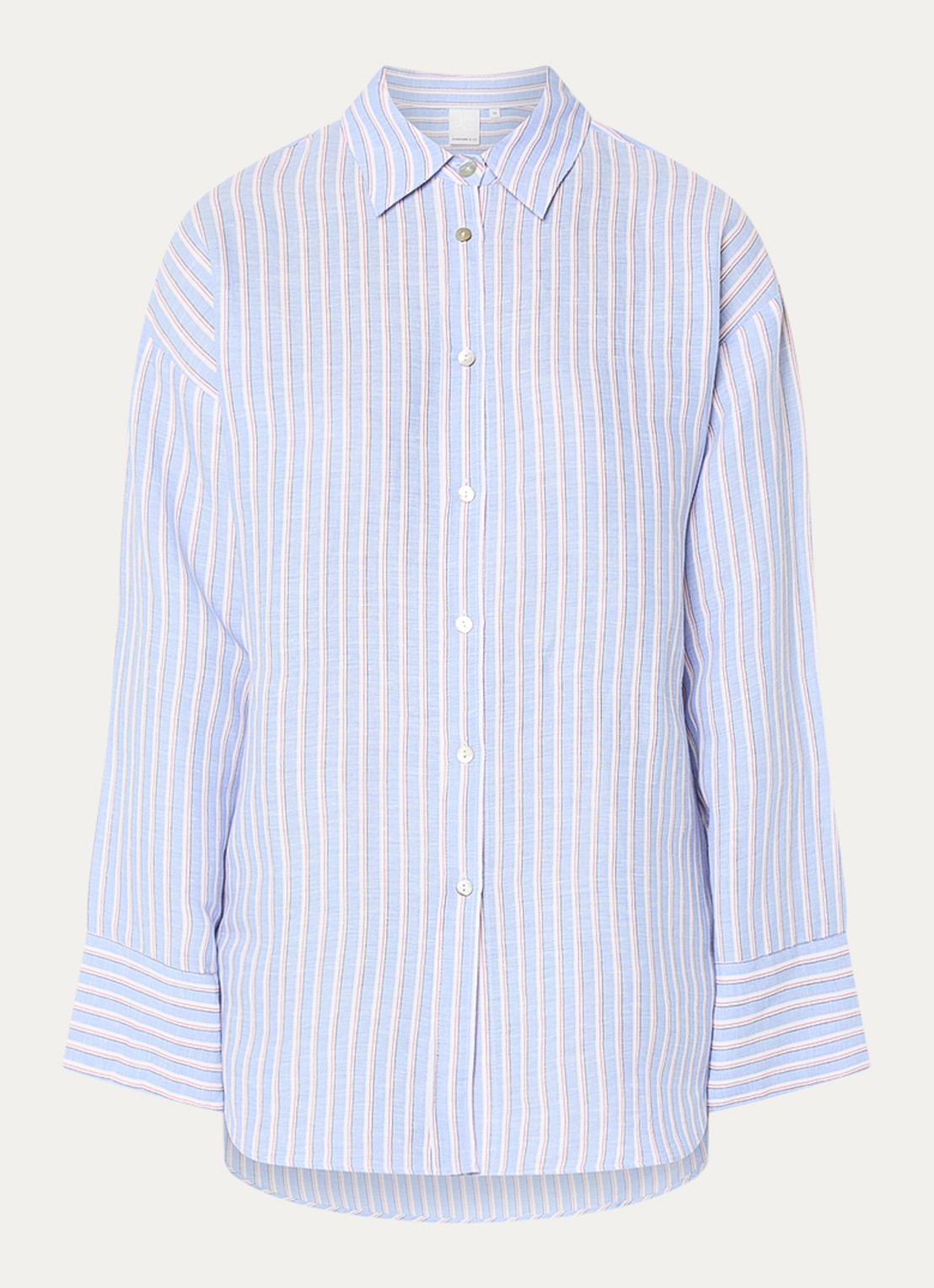 Josephine & Co Brandy blouse met streepprint - voorkant blauw