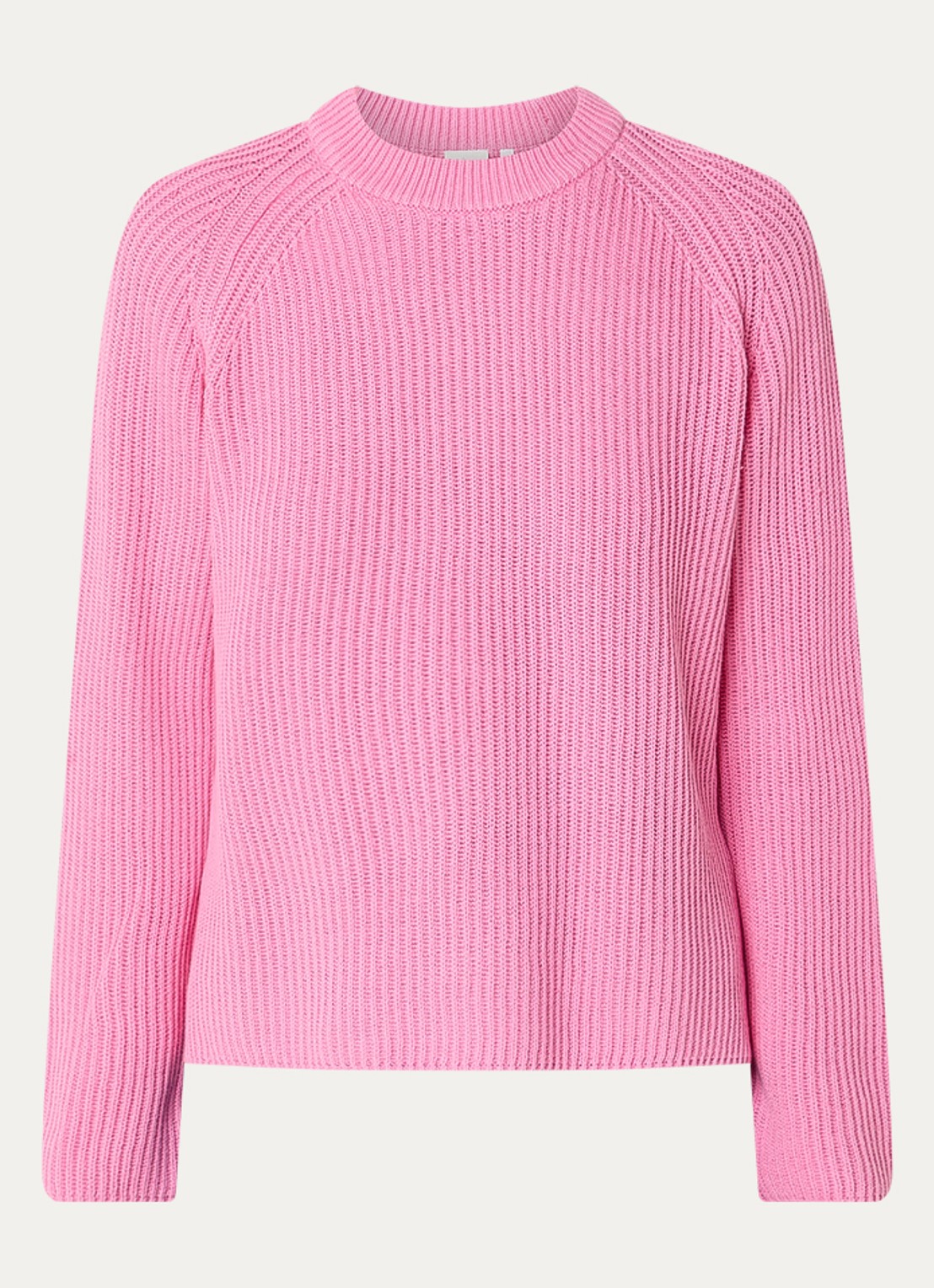Josephine & Co Brant grofgebreide trui met ronde hals - voorkant 2 roze