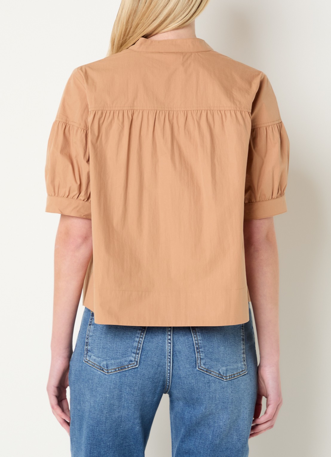Josephine & Co Bregje tuniek met plooidetail - achterkant 3 beige